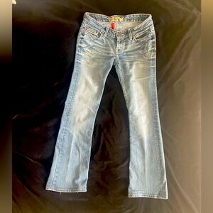 BKE stretch mid-rise boot cut jeans 25/33.5